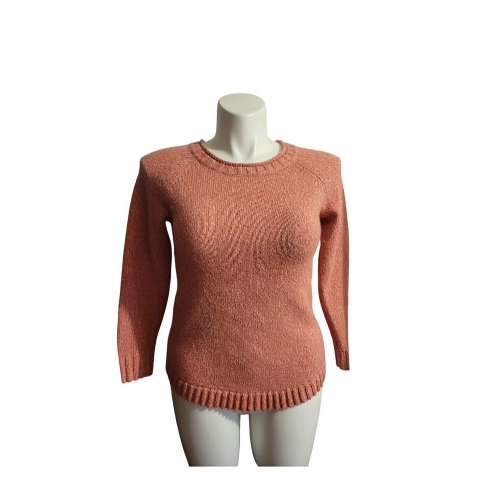 Cabela's Sweater Women Small Petite Coral Acrylic Wool Warm Winter